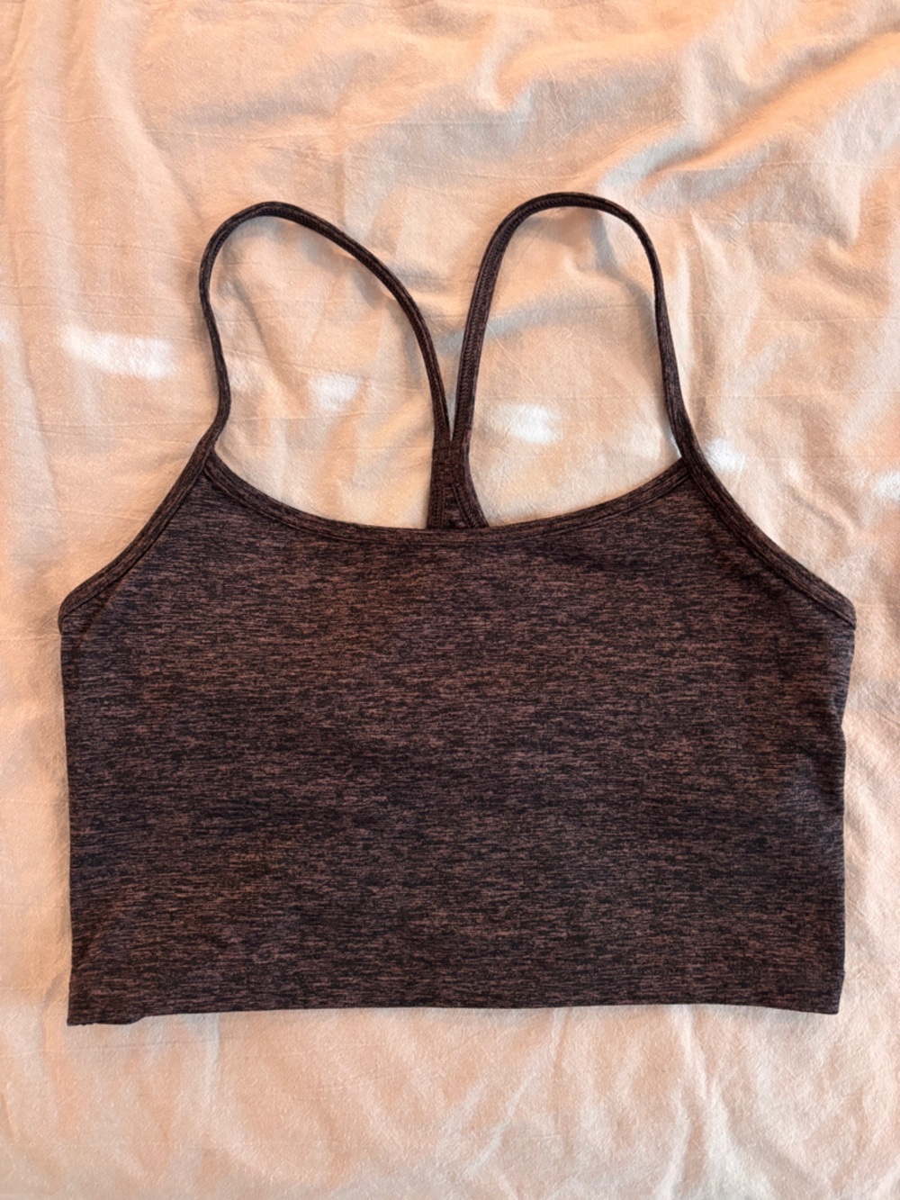 Brown/Purple Seamless Crop Tank Top